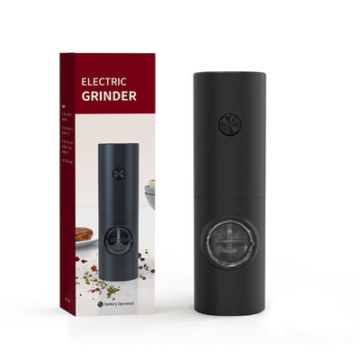качество  Black Electric Pepper Grinder With Easy Refill ABS Stainless Steel 70ml Capacity завод